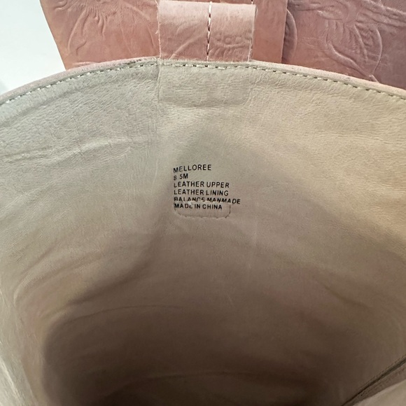 Cecelia New York Melloree Tall Pink Floral Embossed Boots - Picture 7 of 7